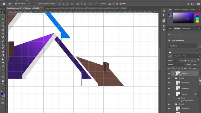 Logo Design Photoshop Tutorial || How to Make Real Estate Logo in Adobe Photoshop смотреть онлайн