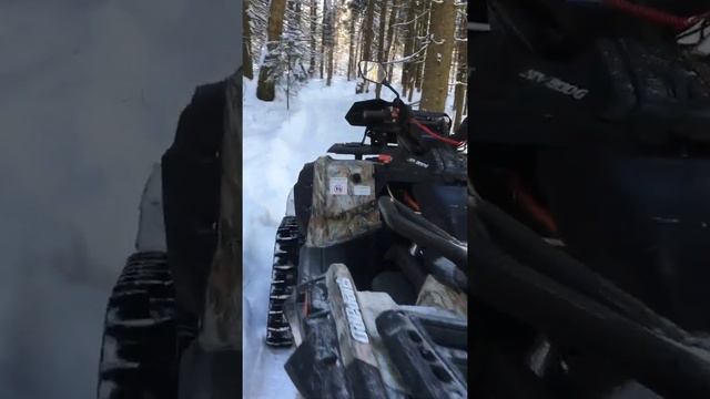 Stels Guepard 800 на гусеницах TJD X-Gen STS-4 и с отвалом для снега смотреть онлайн