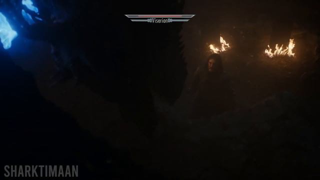 Dragonborn Jon Snow Dragon Shouts FUS RO DAH at Viserion смотреть онлайн