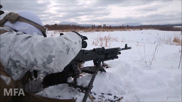 Marines Fire M249 & M2 Browning .50 Cal Machine Gun During Exercise Northern Viper 2020 смотреть онлайн
