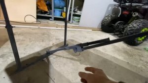 Полок самодельный для мобильных бань .