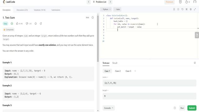 LeetCode Two Sum using Python смотреть онлайн