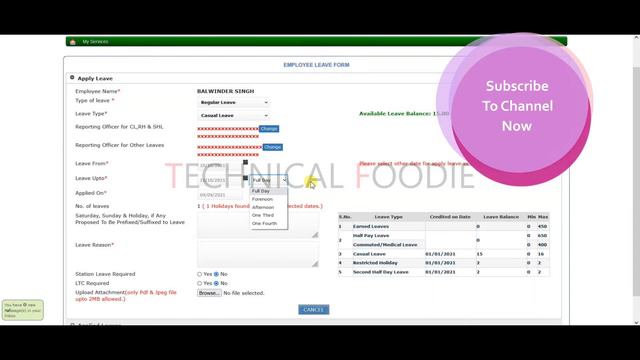 HOW TO APPLY LEAVE ON HRMS PORTAL By: Technical Foodie смотреть онлайн