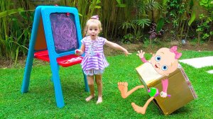 Странная коробка преследует Настю - КУКЛА Беби Бон и Собачка Чичилав