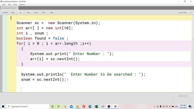 Array Sequential Search using Java | Linear Search program in Java | Search Number in an array. смотреть онлайн