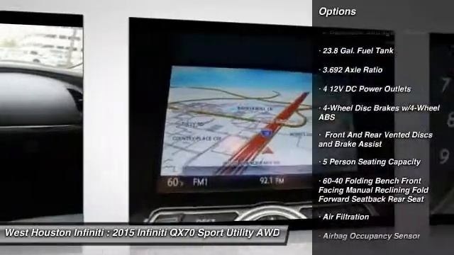 2015 Infiniti QX70 Houston TX 9951 смотреть онлайн