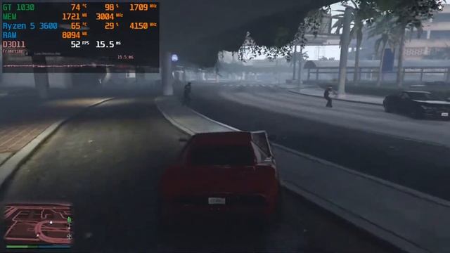 GTA 5 Online GT 1030 + Ryzen 5 3600 1080p 900p 720p смотреть онлайн