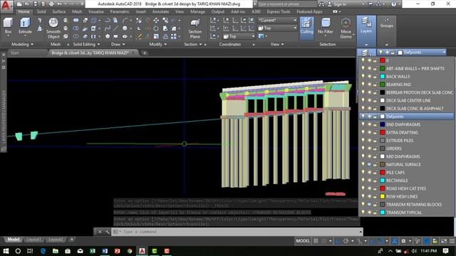 How to preparing Bridge 3d MODELING design civil 3d 2018 by TARIQ KHAN NIAZI смотреть онлайн