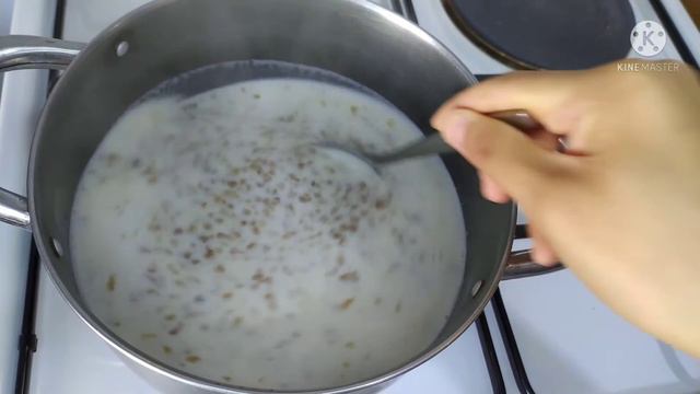 Калий,темирге бай гречкадан каша😋/ Гречневая каша на молоке! смотреть онлайн