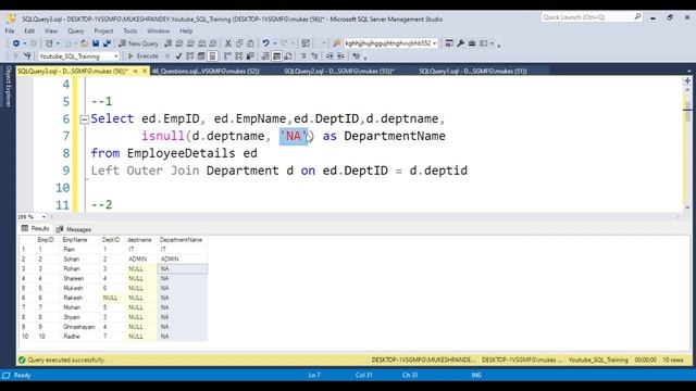 46 Hindi SQL Practice Questions based on Built in function\System Function & Joins by @PandeyGuruji смотреть онлайн