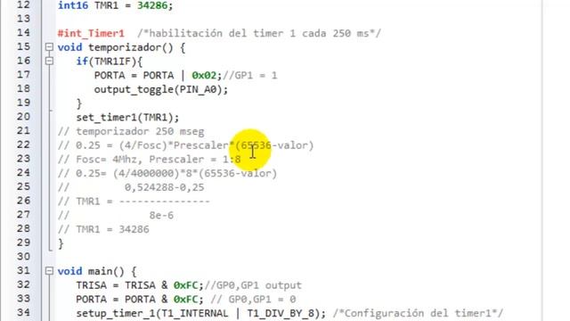 PIC Examples: Timer 1 PIC12F629 смотреть онлайн