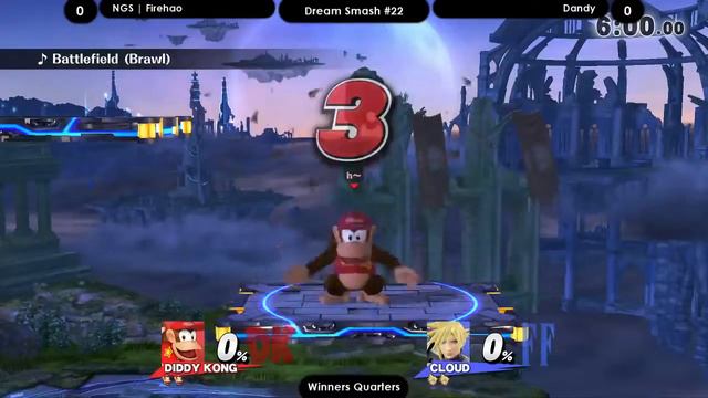 Dream Smash 2018 #22 ~ NGS | Firehao (Diddy Kong) vs. Dandy (Cloud) ~ Winners Quarters смотреть онлайн