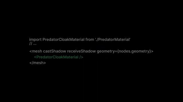 React Three Fiber Custom Shader Predator Material смотреть онлайн