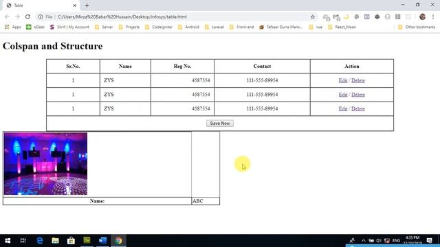 Lecture 1 HTML Table, Rowspan, Colspan, Form Submission Methods смотреть онлайн