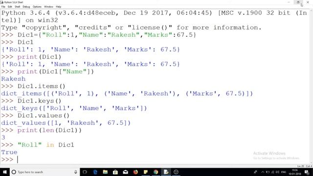 Python Tutorial in Hindi #16: Using dictionary in Python смотреть онлайн