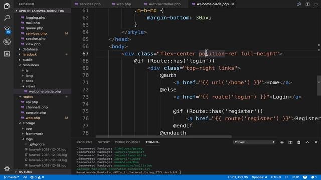 APIs in Laravel Using TDD - Social Authentication смотреть онлайн