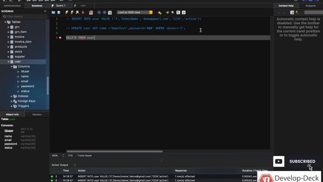 MySQL Query (Save, Update, Delete & Search) Tutorial With Workbench - Part 2 смотреть онлайн