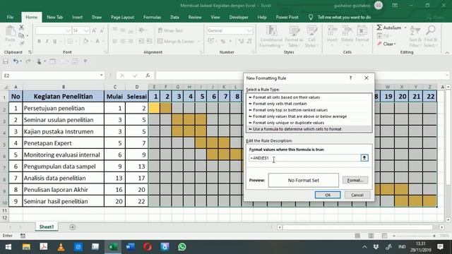 Membuat Schedule Menggunakan Microsoft Excel смотреть онлайн