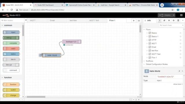 3 MQTT Nodes on Node Red смотреть онлайн