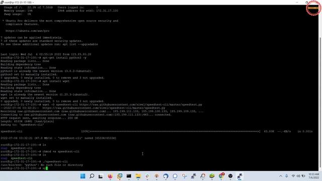 Tutorial Cara Install Speedtest-CLI Ookla pada Ubuntu Server 20.04 Di AWS | | Linux Indonesia смотреть онлайн