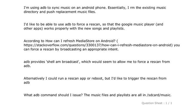 Android : Refresh Android mediastore using adb смотреть онлайн