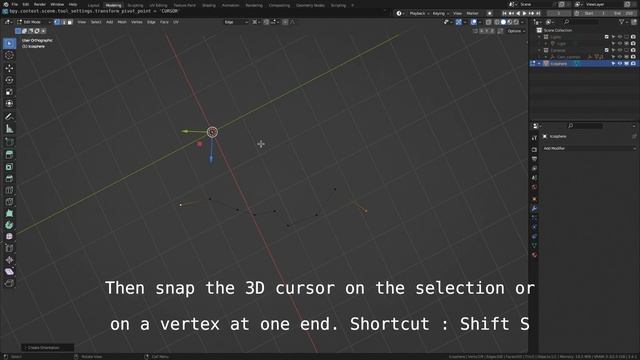 Blender 3D modeling : Align vertices between two vertices смотреть онлайн