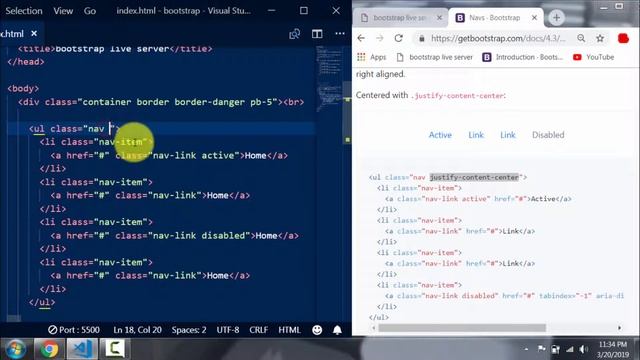 Bootstrap Bangla Tutorial | Bootstrap 4 nav Bangla tutorial part-20 смотреть онлайн