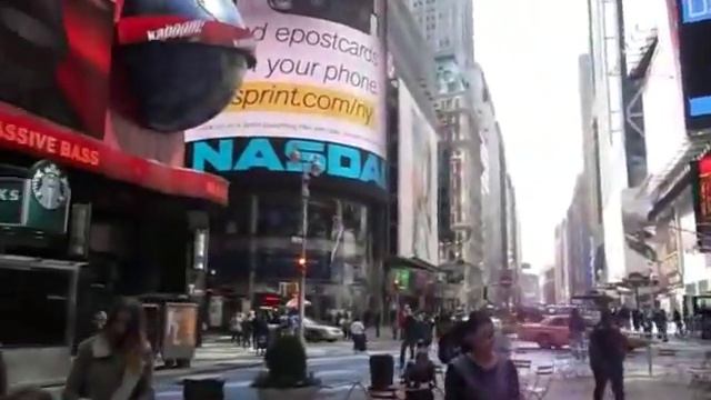 Таймс-сквер днем - Times Square, New York смотреть онлайн