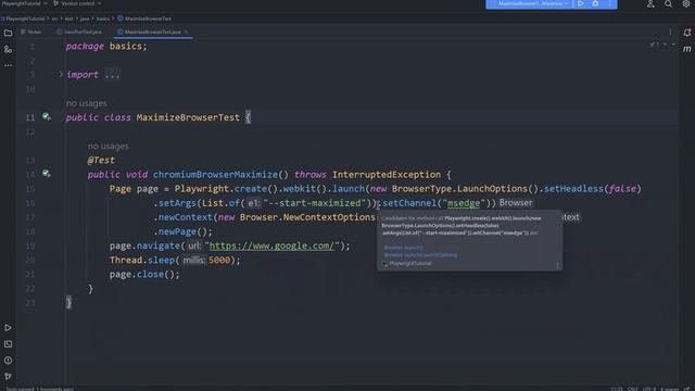 #42 Maximize the Browser in Playwright Java смотреть онлайн