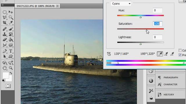 Adobe Photoshop CS5 Color Effects Tutorial - How to use the Photoshop Hue & Saturation Tool смотреть онлайн