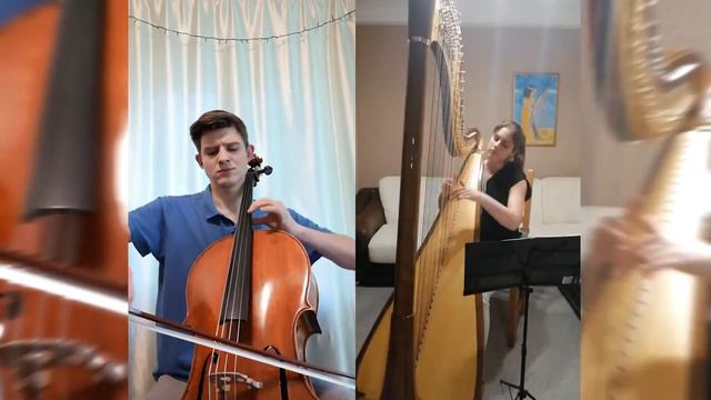 Вілла-Лобос – «Пісня чорного лебідя». Вероніка Лемішенко (арфа), Максим Римар (віолончель) смотреть онлайн