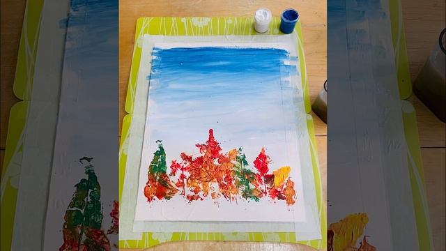 Мастер-класс по рисованию «Осенний лес» смотреть онлайн