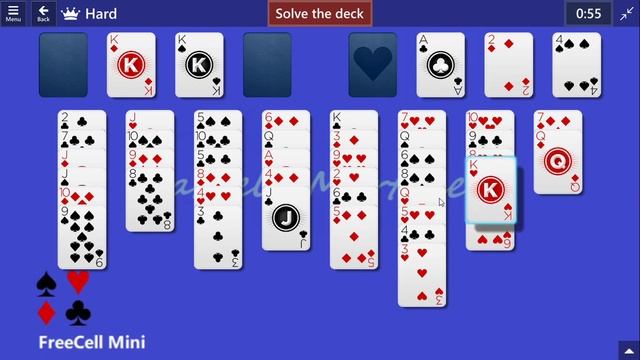 FreeCell Mini Game #9 | February 12, 2021 Event | Hard смотреть онлайн