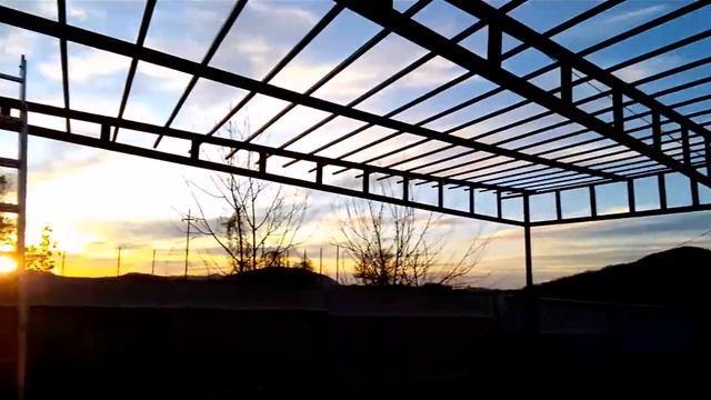 Навес на две машины из металла своими руками часть4. смотреть онлайн