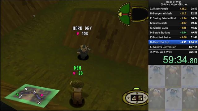 Hogs of War: 100% NMG WR (1:53:55) - Retimed смотреть онлайн