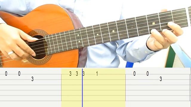 ABC Song Guitar Lesson Melody Tab Tutorial Guitar Lessons for Beginners смотреть онлайн