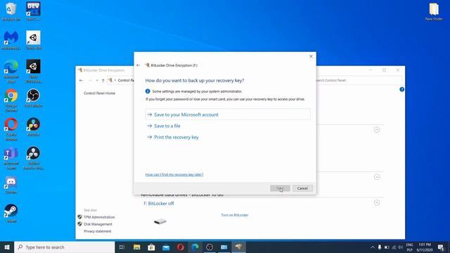 How to encrypt a drive in Windows 10 Pro(BitLocker) смотреть онлайн
