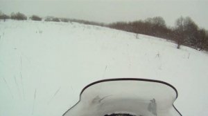 Снегоход Yamaha RS Viking Professional VK10 по глубокому снегу