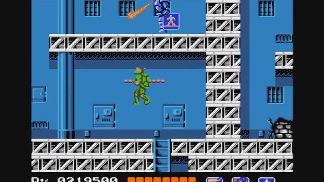 Teenage Mutant Ninja Turtles 1 (NES Dendy 8bit) - Full Walkthrough Longplay no commentary смотреть онлайн