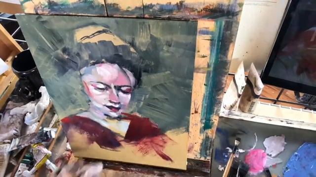 Time Lapse Oil Sketch by Alex Chavez Artist смотреть онлайн
