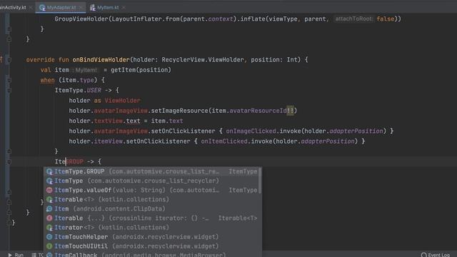 L6 || Як показувати в списку різні елементи. ViewType в ListAdapter або RecyclerView.Adapter смотреть онлайн