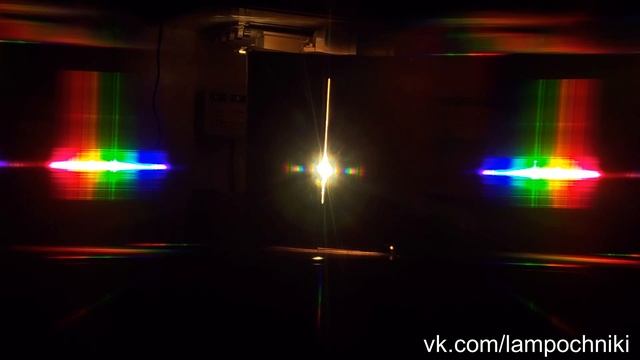 Розжиг лампы ДРИ-70 G8.5 Осрам через дифракционную решётку смотреть онлайн