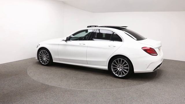 USED MERCEDES-BENZ C-CLASS 2.0 C200 AMG LINE 4d 184 BHP смотреть онлайн