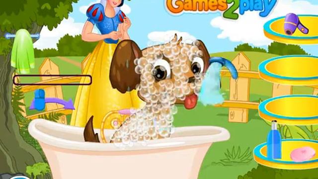 Snow White Puppy Care (Белоснежка ухаживает за щенком) - прохождение игры смотреть онлайн