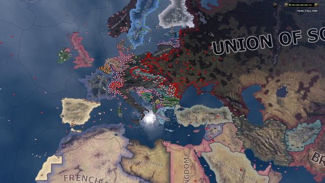Rise and fall of Road to 56's German Empire - Hoi4 Timelapse смотреть онлайн