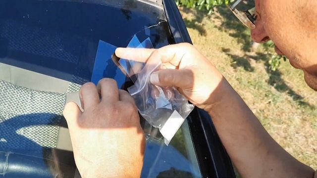 Как отремонтировать лобовое стекло за 160грн?? Останавливаю трещину... смотреть онлайн