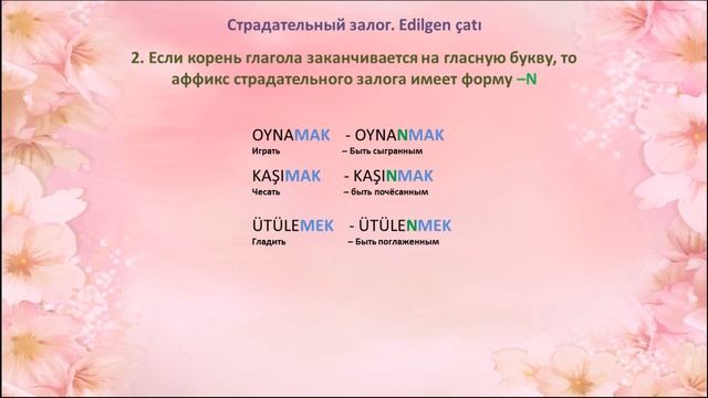 Турецкий язык. Урок 35. Страдательный залог. Edilgen çatı смотреть онлайн