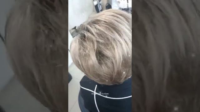 Сложное окрашивание на креативное боб каре смотреть онлайн