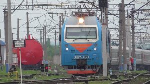 ЭП1М-458 с поездом №246С прибывает на ст. Россошь