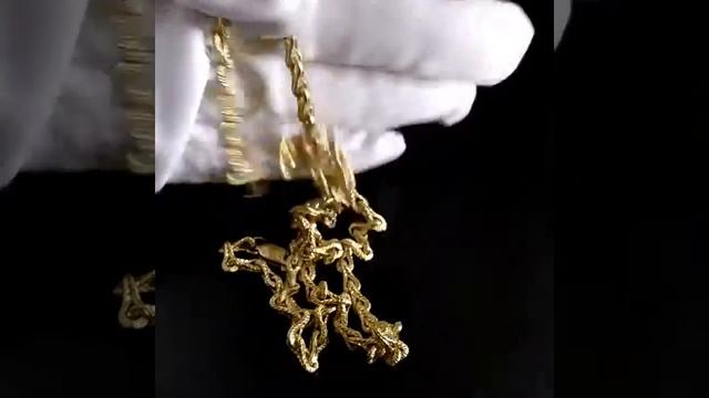 Золотая цепочка эксклюзивное плетение Корд на заказ смотреть онлайн